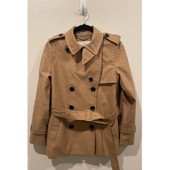 COACH Short Trench Tan Coat - Picture 10 of 11